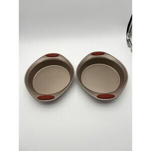Rachael Ray Cucina Nonstick 9” Baking Cake Pans w/Grips Set of 2